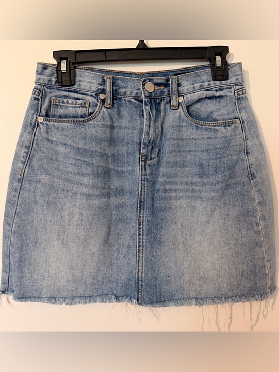 Blank NYC Dresses & Skirts - [BLANKNYC] | Raw Hem Denim Mini | Urban Chic‎